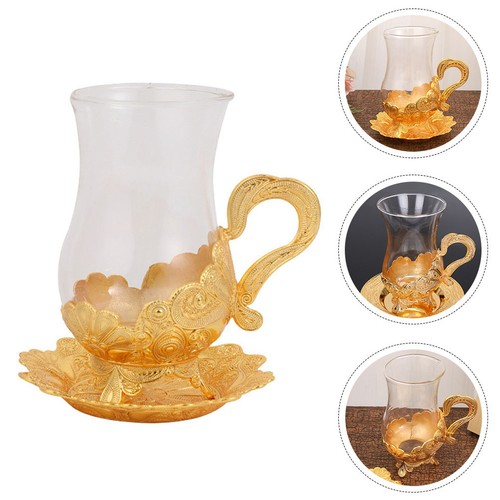Glass coffee cup saucer - coffee,