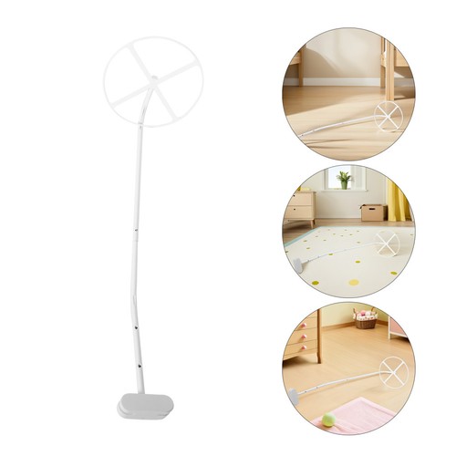 White baby crib canopy support - white,