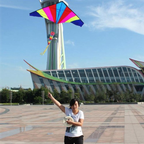 Giant delta kite with - delta,