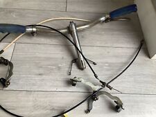 1974 Town Bike Handlebars Brake Levers + Raleigh Logo On Callipers  To Restore.