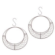 Moon Shaped Metal Wire Wreath