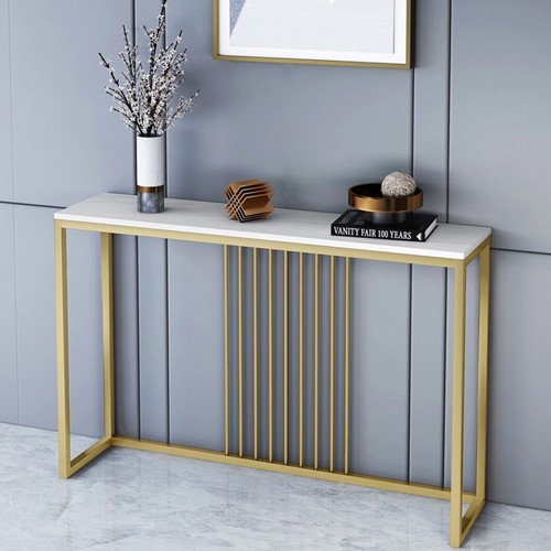 Gold long console table - 47",