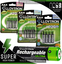Lloytron AAA Rechargeable Batteries NiMH HR03 Cordless Phone 550 900 1100mAh
