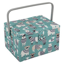 HobbyGift Sewing Box (Large) - Woolly Pully - Sheep - Storage - Haberdashery