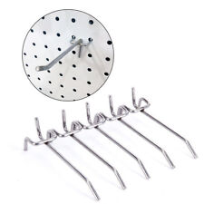 10/25x Peg Board Hooks Workshop Garage Pegboard Hanging Tool Storage Display 8"