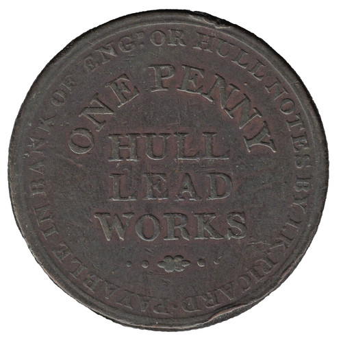1812 hull penny - penny, token