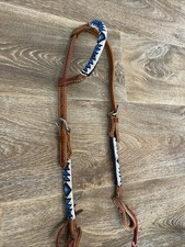 Beaded One Ear Western Leather