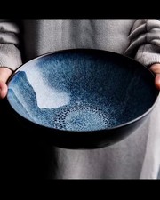 Japanese Kiln Change Ramen Noodle Bowl Household Under Glazed Kitchen Tableware