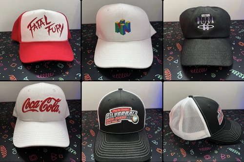 Job lot retro gaming caps - retro,