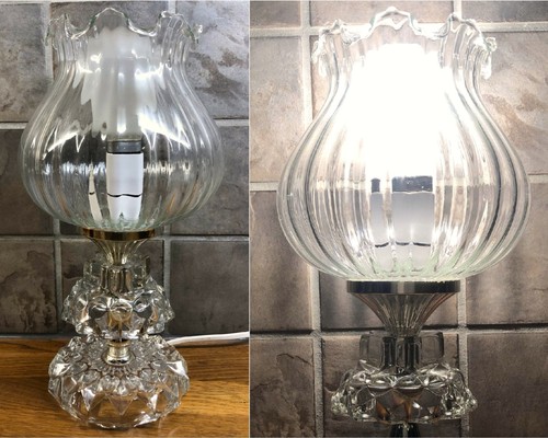 Vintage style cut glass table - cut,