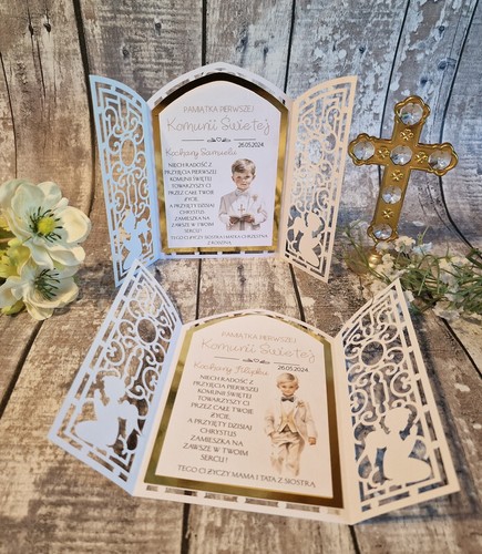 First holy communion card - holy,