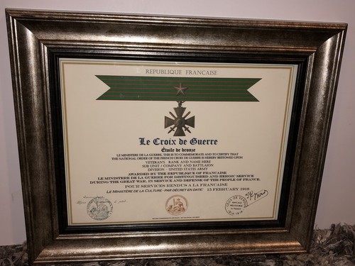 French croix guerre - french, de
