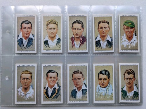 Cigarette cards players - cigarette,
