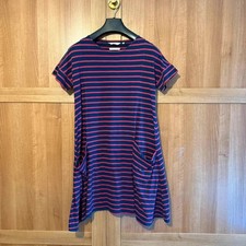 Seasalt Cornwall Casual Mill Pool Dress striped with pockets size 12