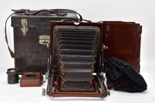 Antique wooden large format