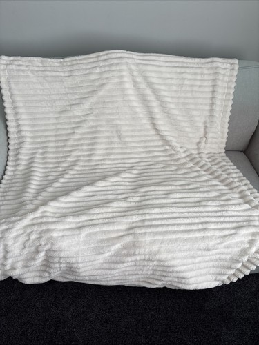 Cream fleece ribbed - cream,