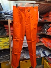 Orange Proban Flame Retardant Cargo Trousers Safety Welding (Read Description)