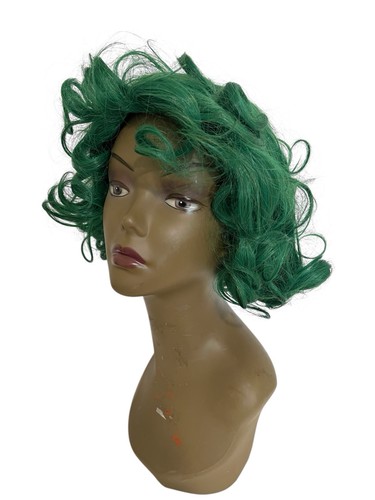 Oompa loompa green curly wig - green,
