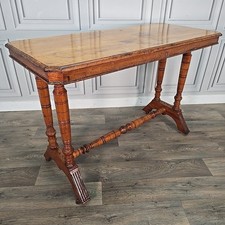Antique Turned Console Table -