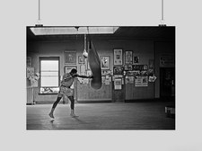 MUHAMMAD ALI POSTER BOXING RETRO GYM TRAINING SPORT WALL ART PRINT A3 A4 SIZE