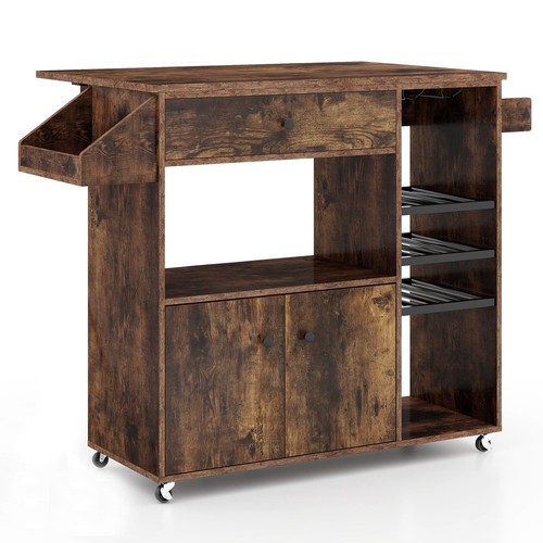 Mobile buffet serving cart - buffet,