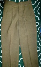 ORIGINAL WW2 CANADIAN ARMY BATTLEDRESS BD TROUSERS. NAMED Lt GOAD