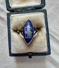 Antique 9ct Gold Wedgwood Blue