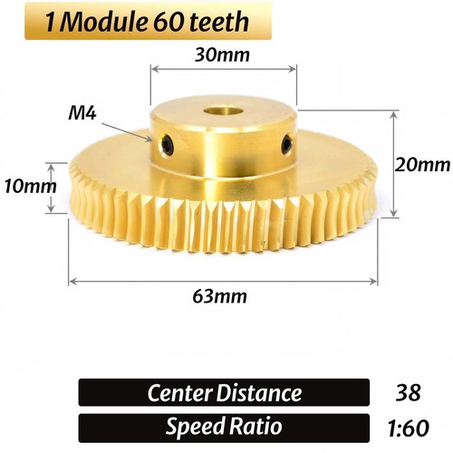 Module brass worm - 0.5‑1.5,