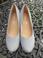 CLARKS LIGHT BLUE SUEDE SHOES SIZE 3.5 E UK 36 EU WIDE FIT BRAND NEW