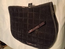 Shires Performance Saddle Pad Numnah Black Padded	38" x 26"