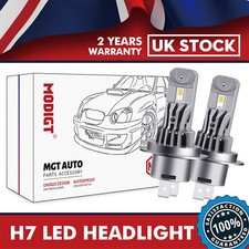 2X H7 LED Headlight Bulbs 70W 16000LM White Hi-Lo Beam For Vauxhall Vectra MK2/C