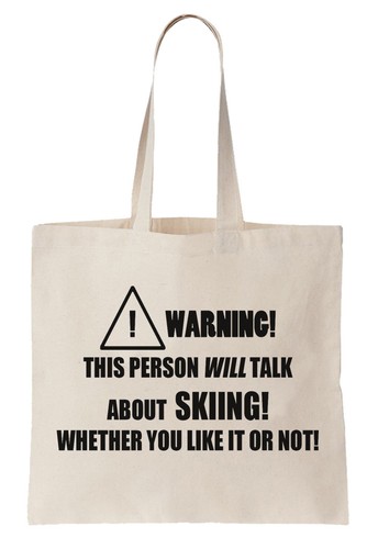 Skiing tote bag - skiing, shopper