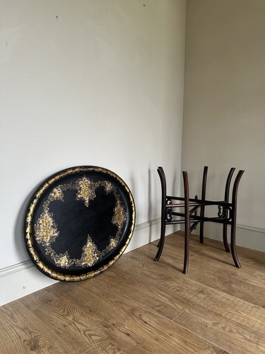Antique tray top table