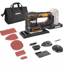 WORX 18V(20V MAX) Cordless Multi Sander, PowerShare, 5 in 1: Orbital, Finishing