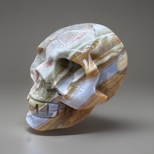 Crystal skull ocean jasper - skull,
