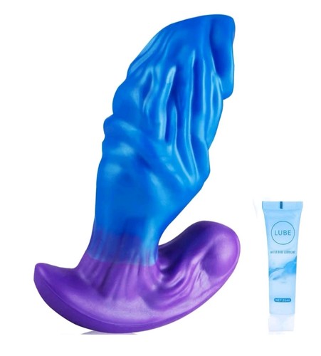 8in dragon purple butt - purple, plug