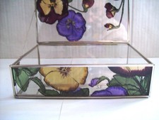 Lovely Charles Rennie Mackintosh Style -  Trinket Box - Stained Glass Effect. 