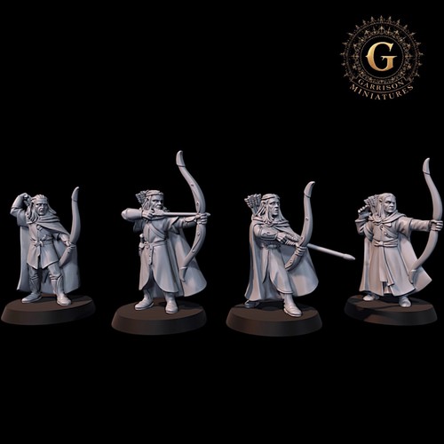 Elven militia archers set - militia,