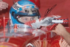 Mika Salo Hand Signed 12x8 Photo F1 Autograph Scuderia Ferrari Marlboro 1