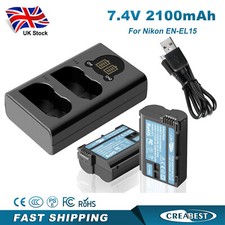 2x 7.4V EN-EL15 EN-EL15A