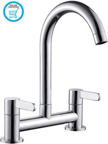 Chrome bridge kitchen tap - chrome,