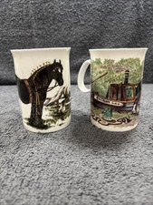 2 x Shire Horse mugs (Roy