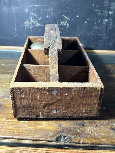 Old wooden fruit crate