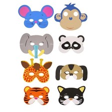 Animal Party Bag Masks Foam