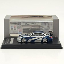 1/64 MJ BMW M3 GTR E46 Need For Speed Diecast Toys Car Models Miniature New Blue