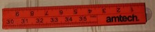 Amtech Red Nylon Folding Measuring Rule - 1 Metre 1M 3ft 39" Overall Length 
