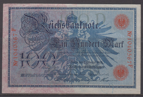 Germany reichsbanknote 100 - germany,