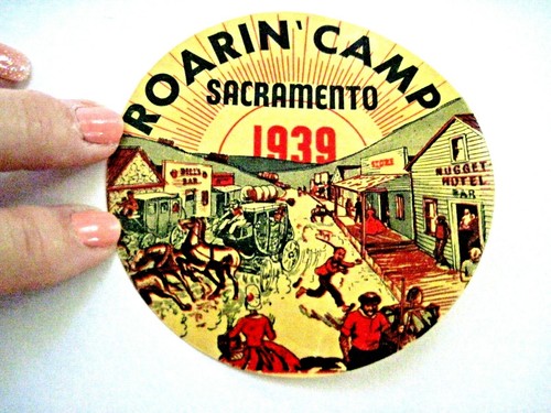 Crazy vintage luggage label - crazy,
