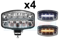 4x Rectangular Oval LED