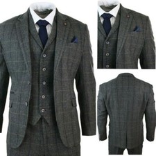 British Style Men's Suits Grey